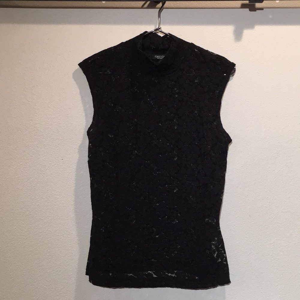 Black laced top